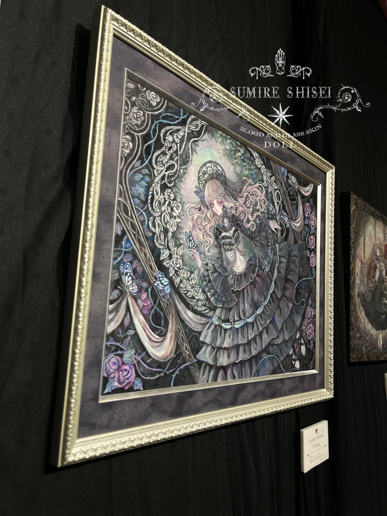 【額装原画作品】Gothic Garden