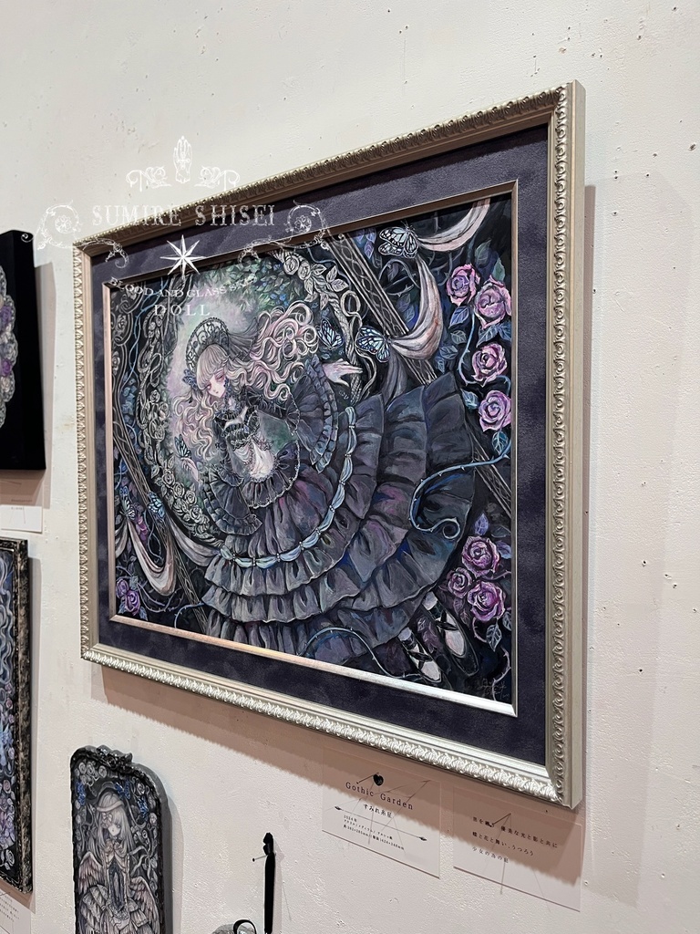 【額装原画作品】Gothic Garden