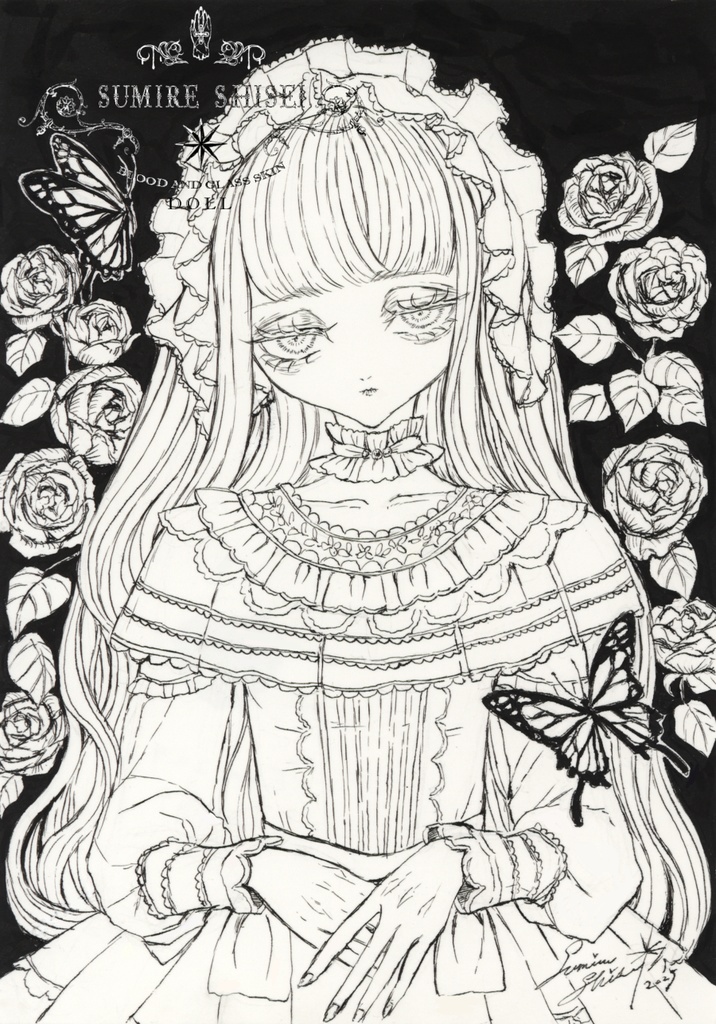 【ペン画】Elsa (エルサ)