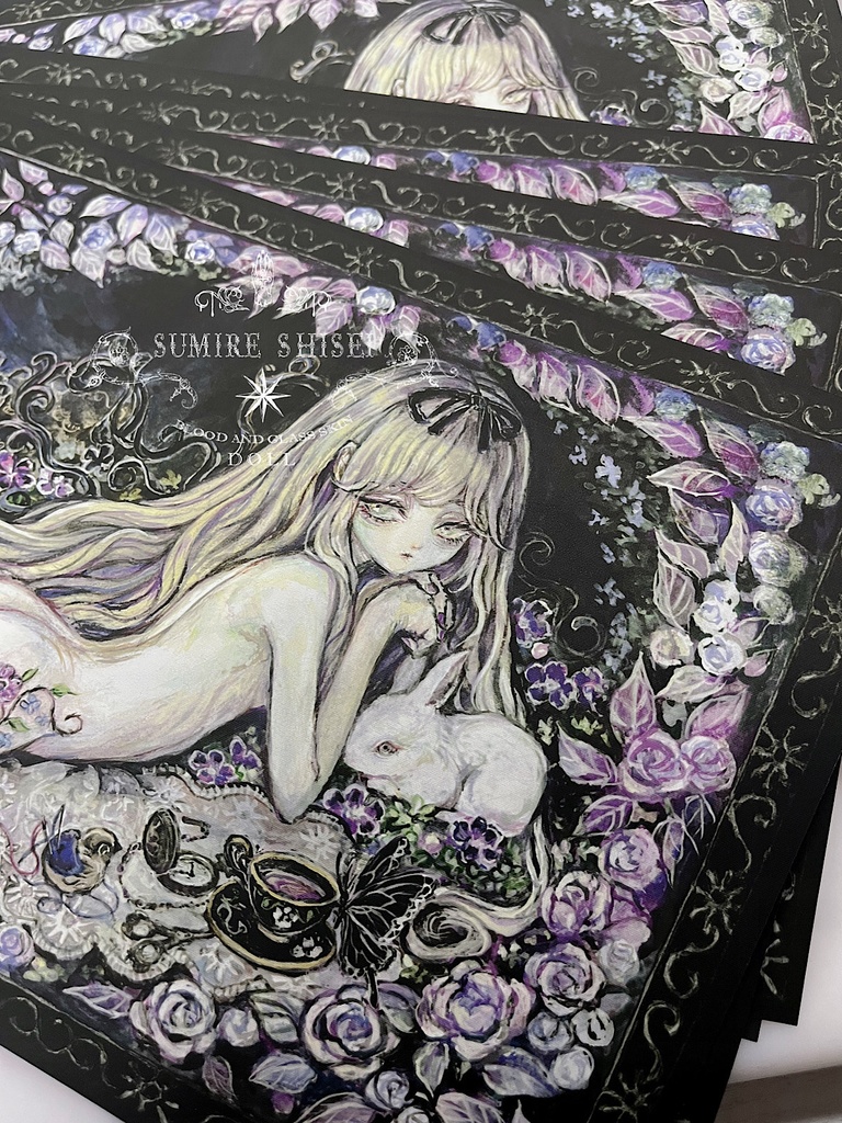 ミニ作品布ポスター『Embroidery garden』