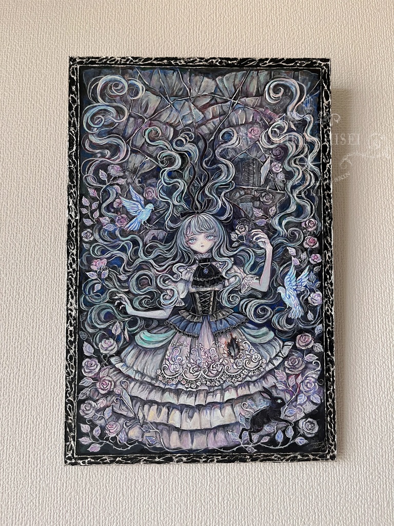 【絵画作品】鏡の森のステラ