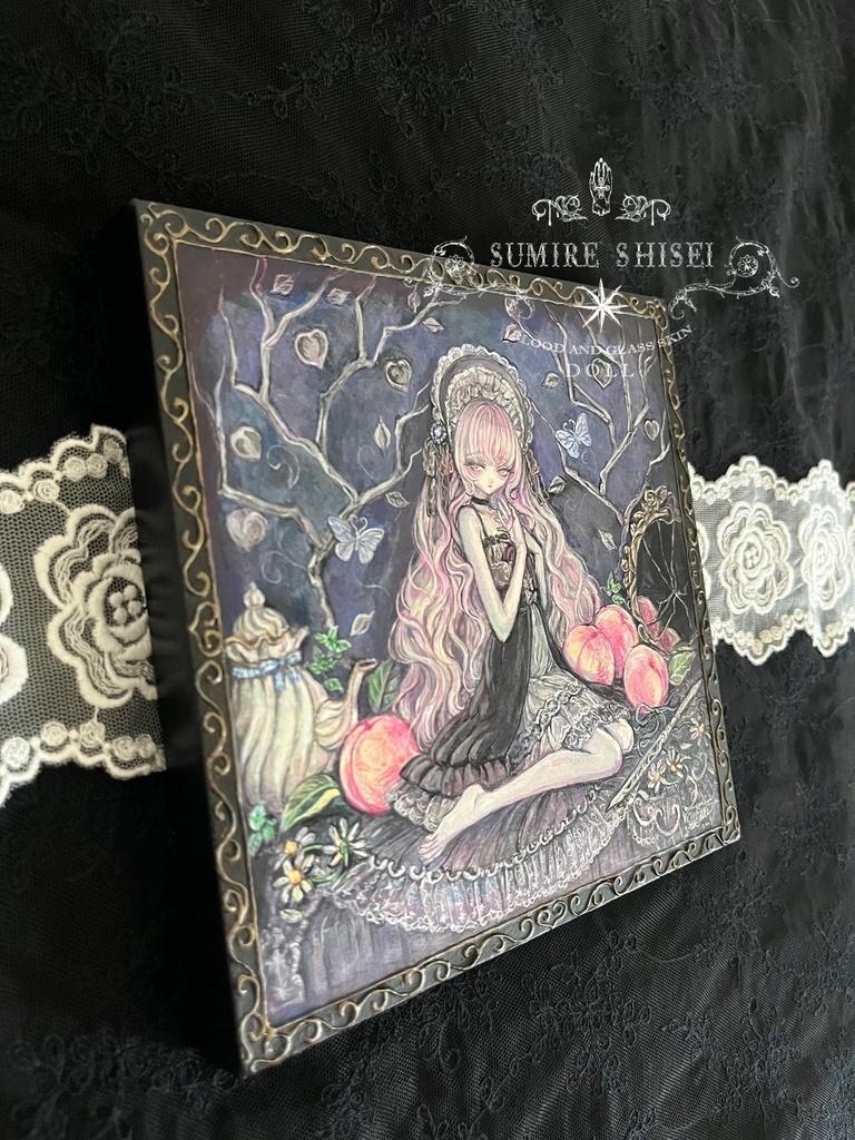 【絵画作品】Peaches and Dolls(桃とお人形)