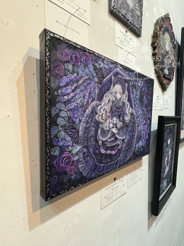 【絵画作品】すみれ色のセレナーデ