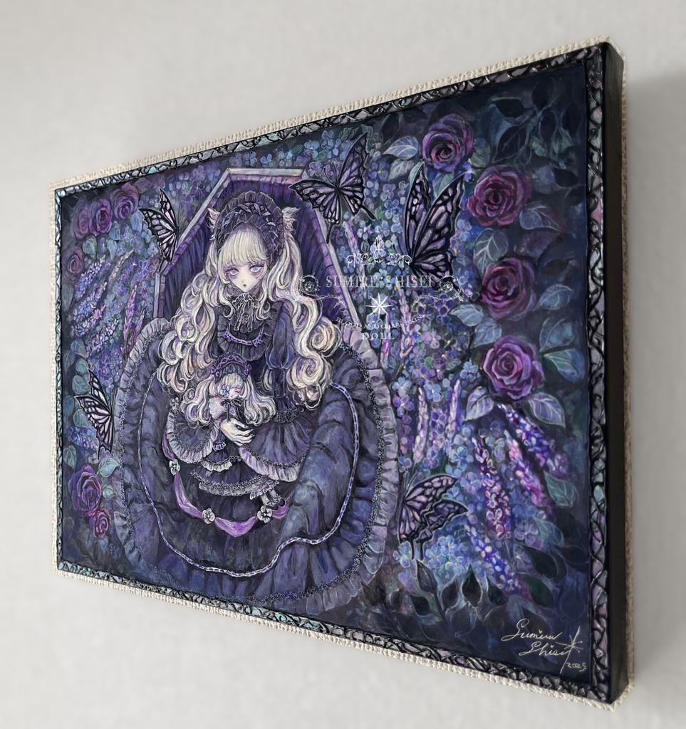 【絵画作品】すみれ色のセレナーデ