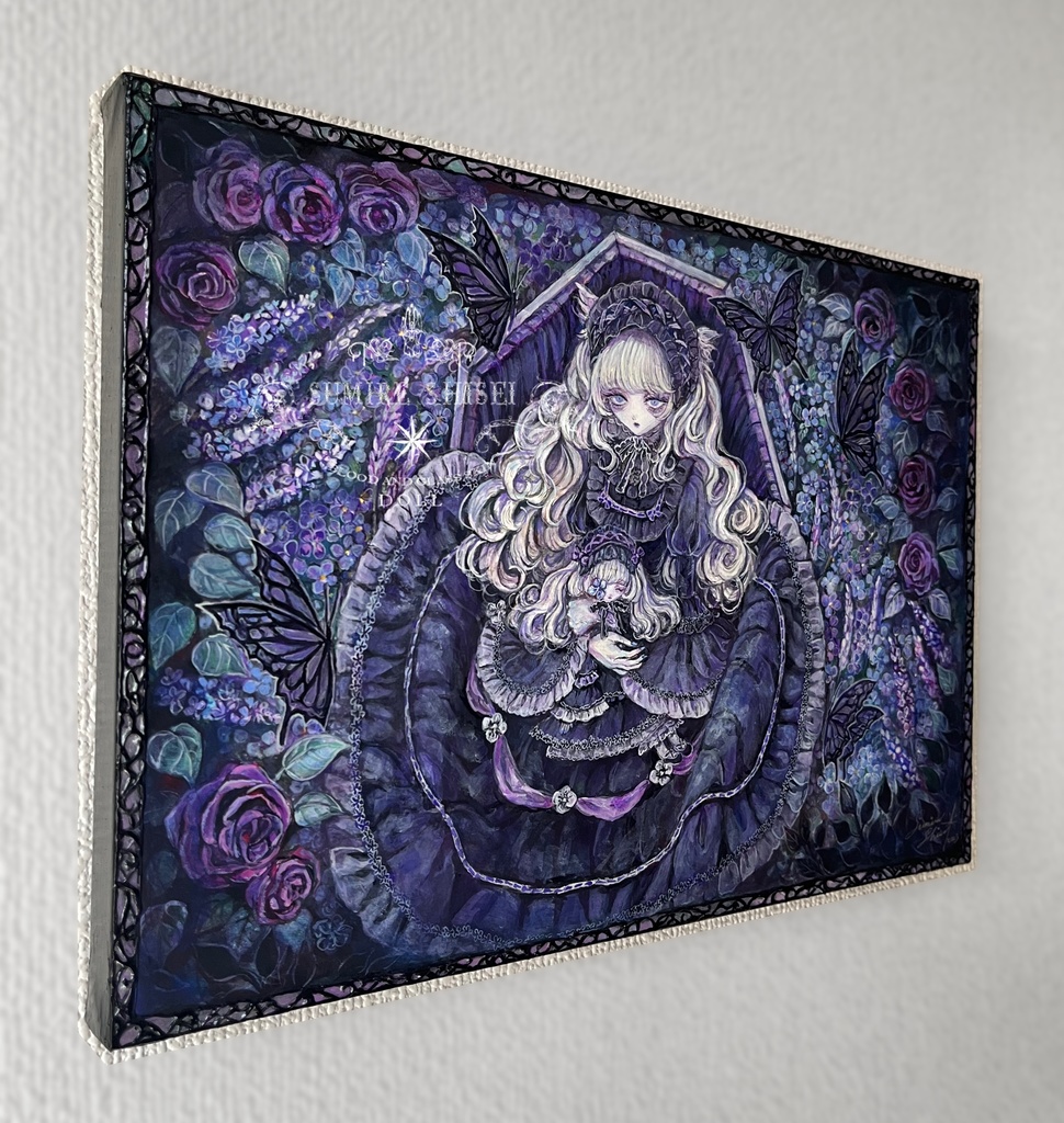 【絵画作品】すみれ色のセレナーデ