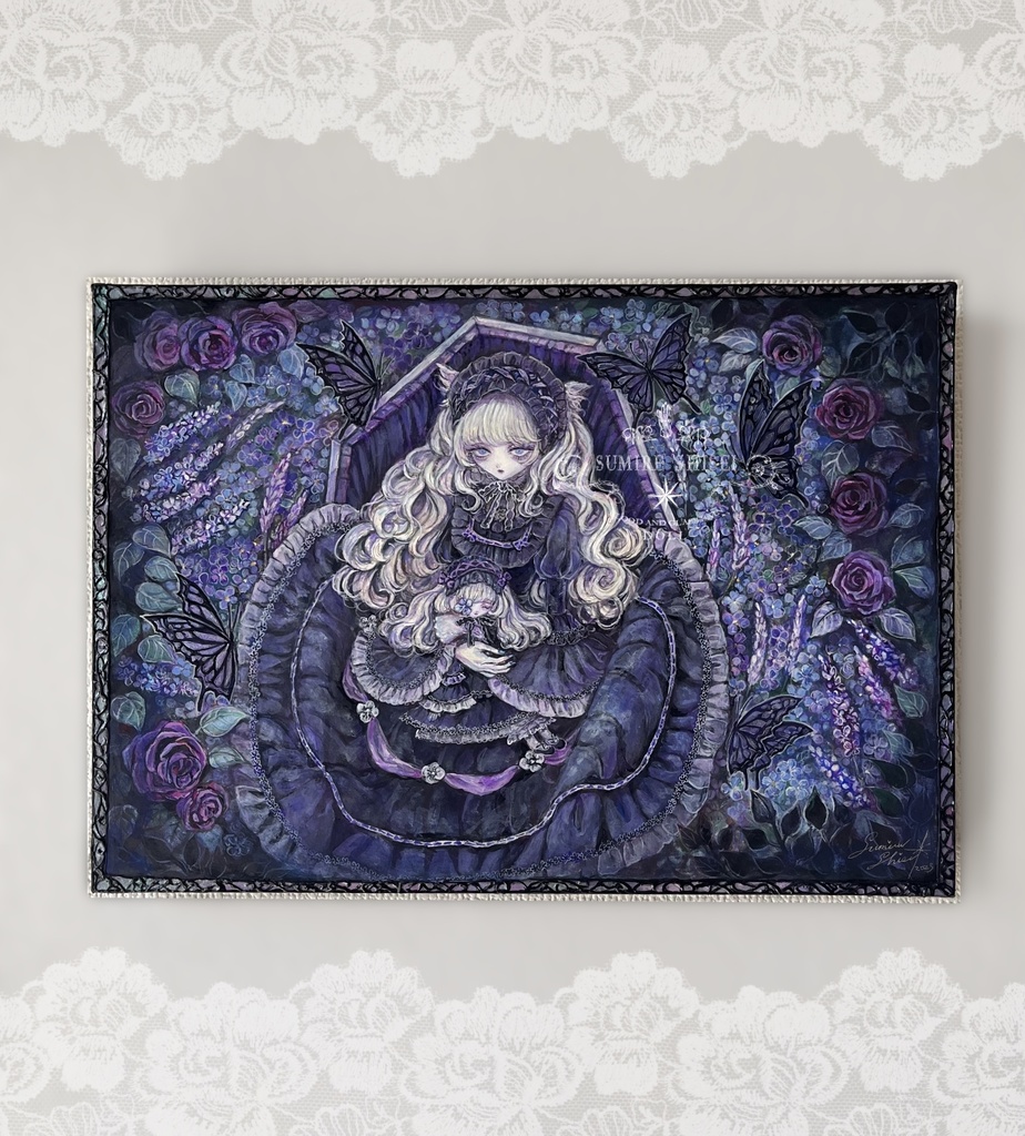 【絵画作品】すみれ色のセレナーデ