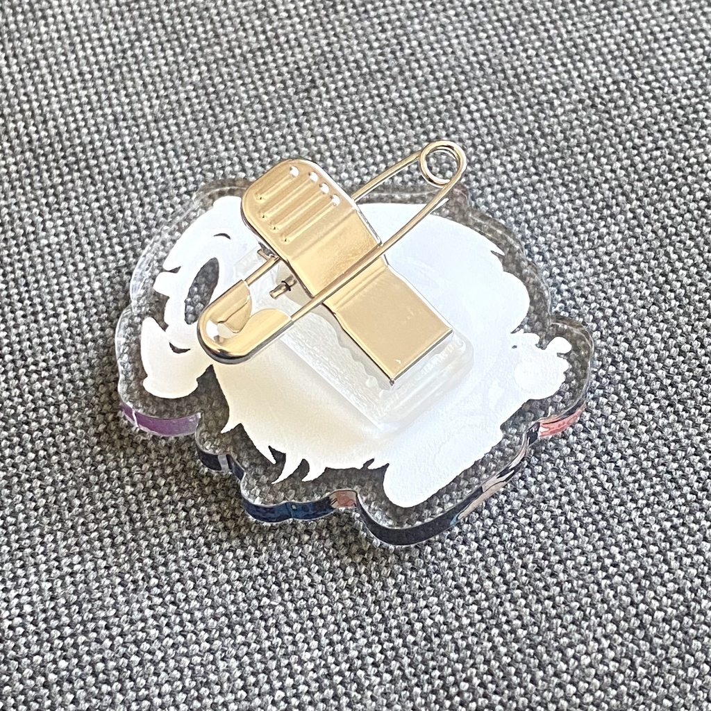 おわる① お出かけクリップバッジ