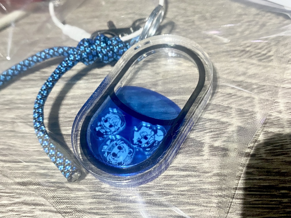 ぽこるシャカシャカアクキー 青