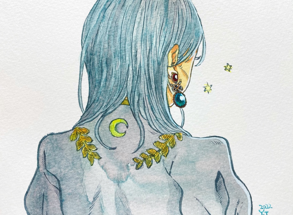 原画「耳飾り」