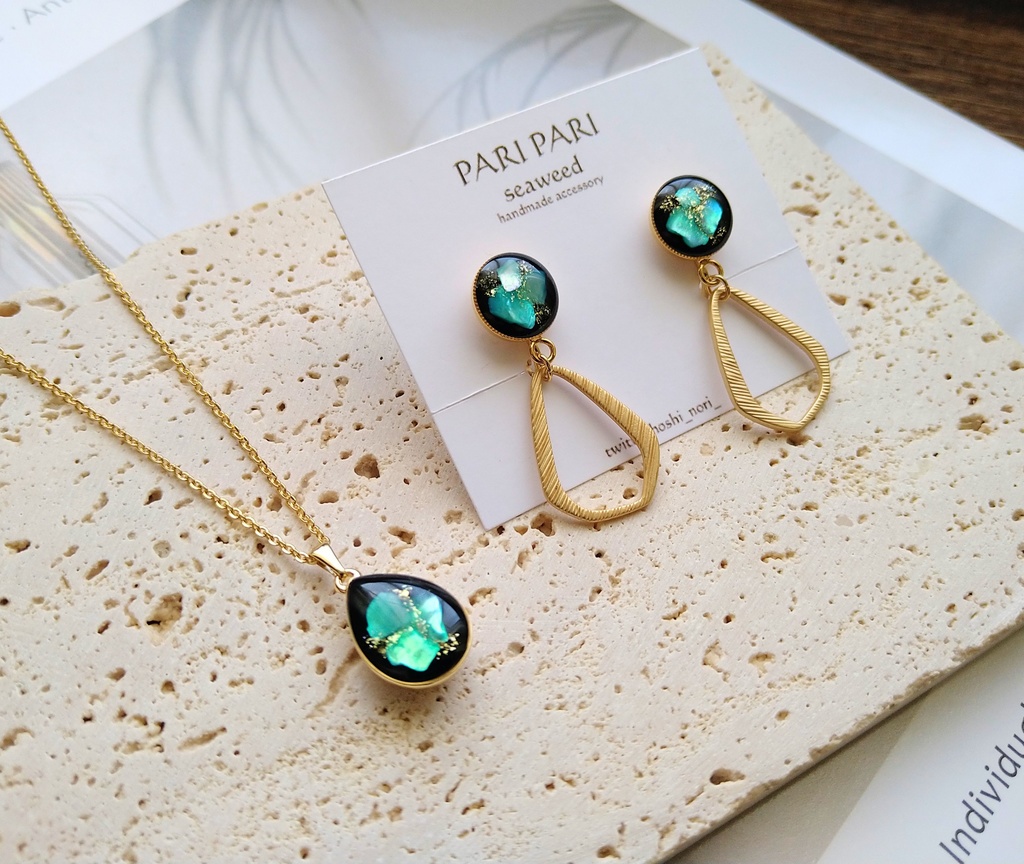 空条承太郎/花京院典明 瞳の色のネックレス(50cm)