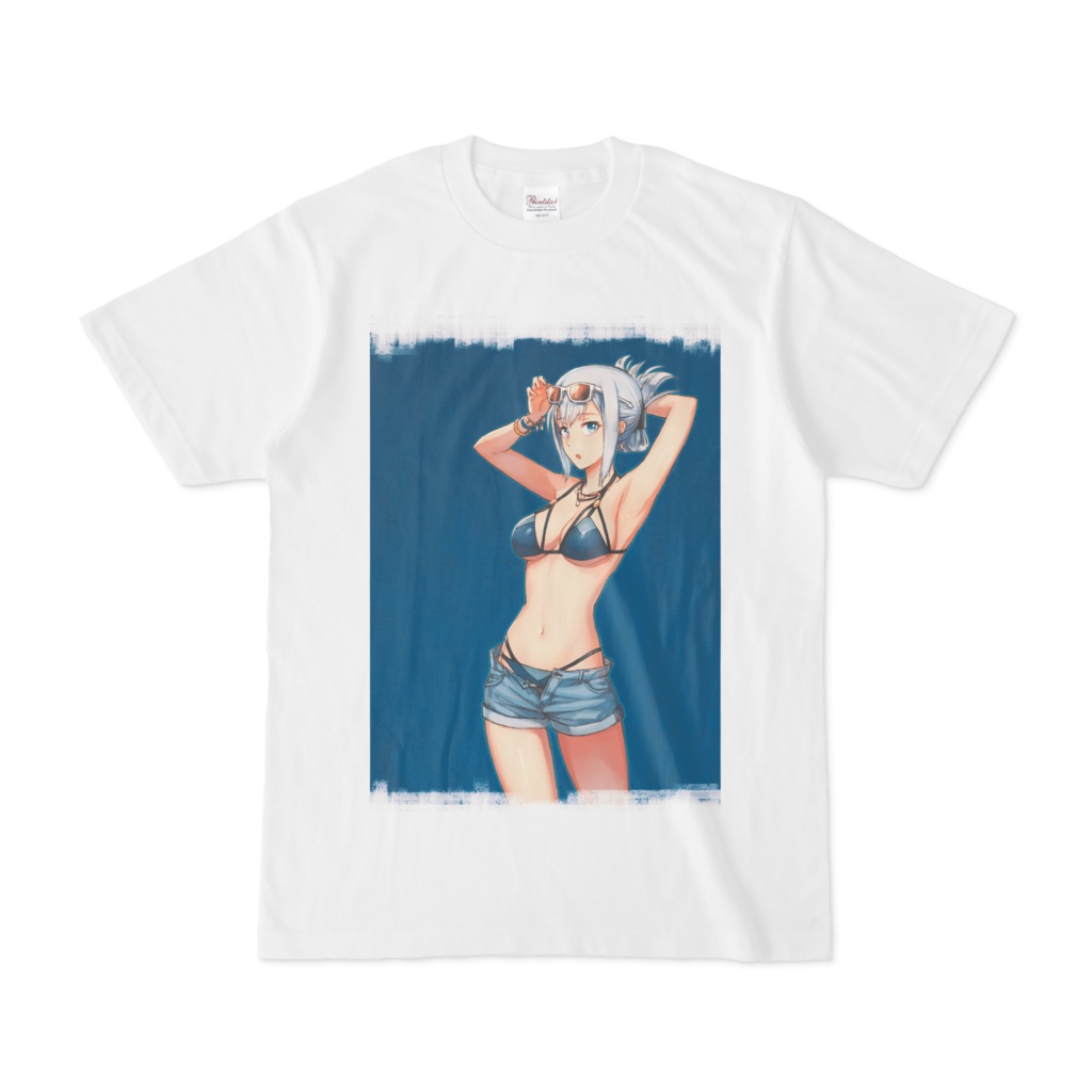 オリジナルTシャツ blue×blue