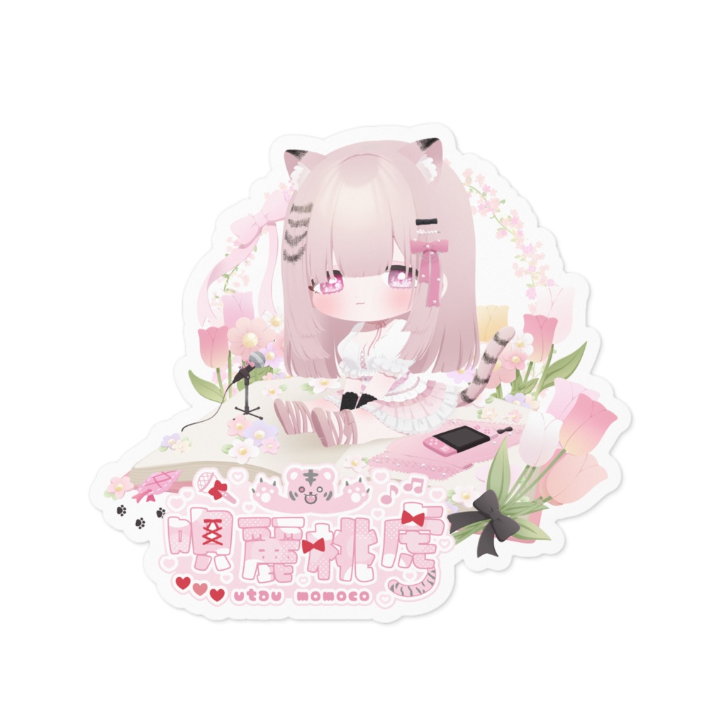 ももにゃんステッカー