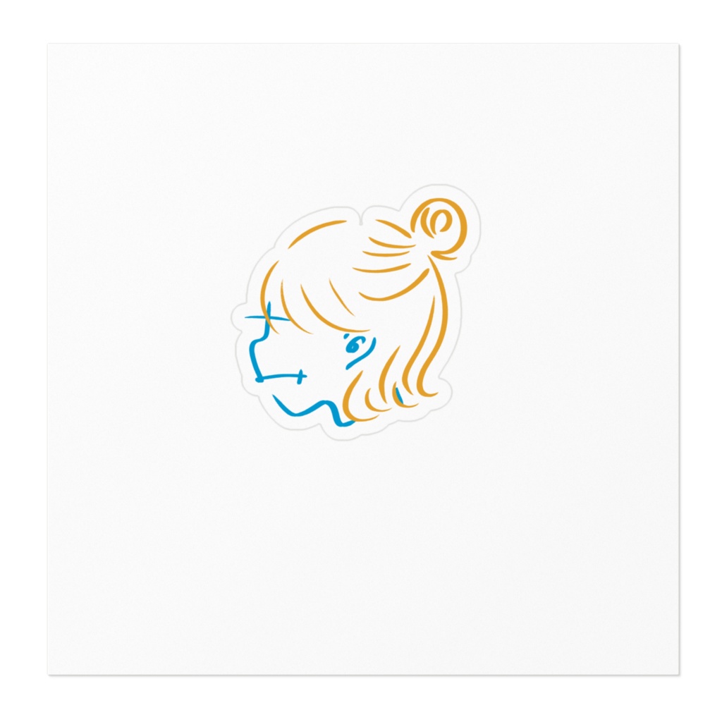 さみしいよこがおステッカー1