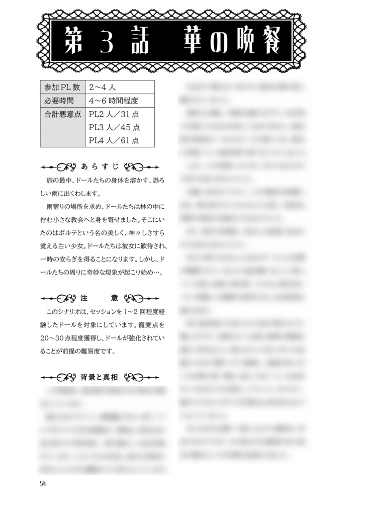 【永い後日談のネクロニカ】キャンペーンシナリオ集「Butterfly Effect」