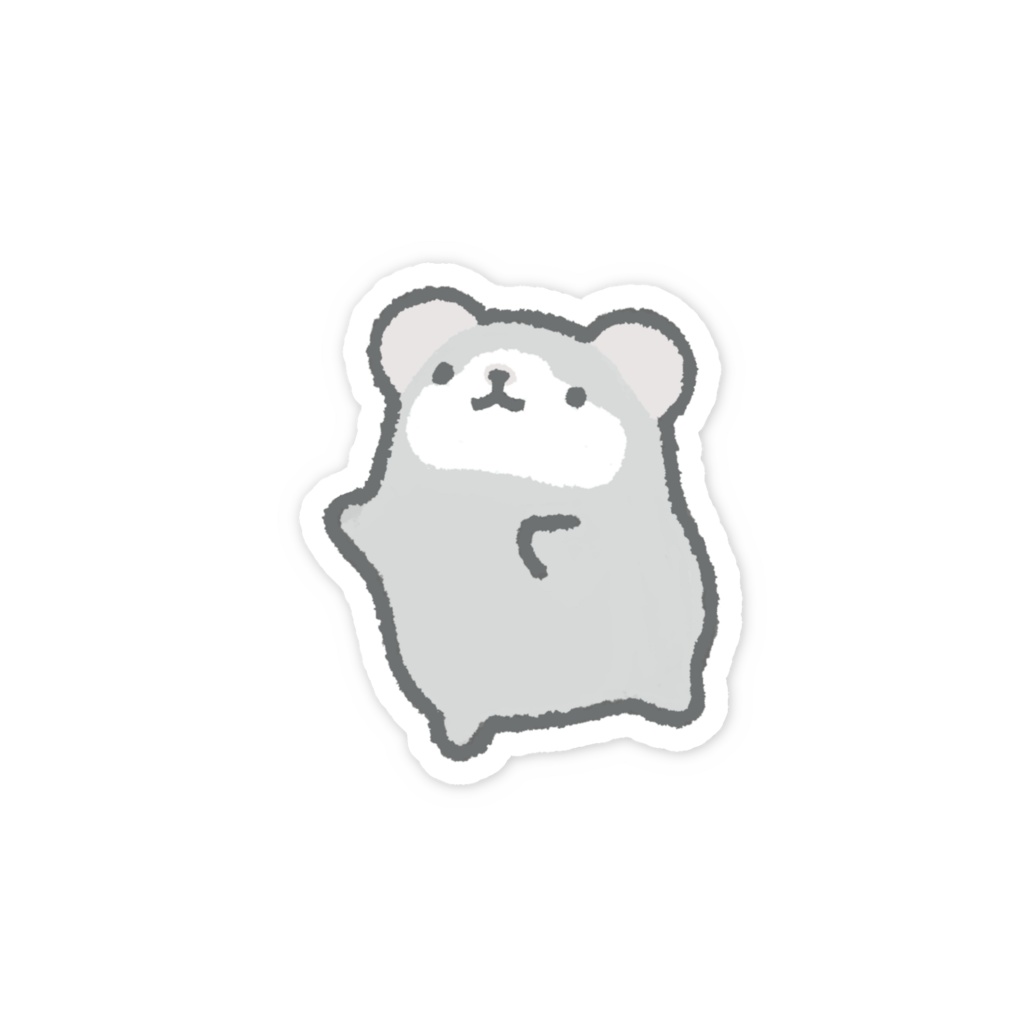 ぽこまるちゃん ステッカー 【まって〜！】