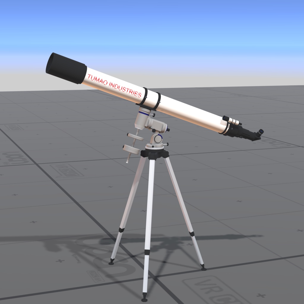 【無料】VRChat 天体望遠鏡 / Telescope【3Dモデル】