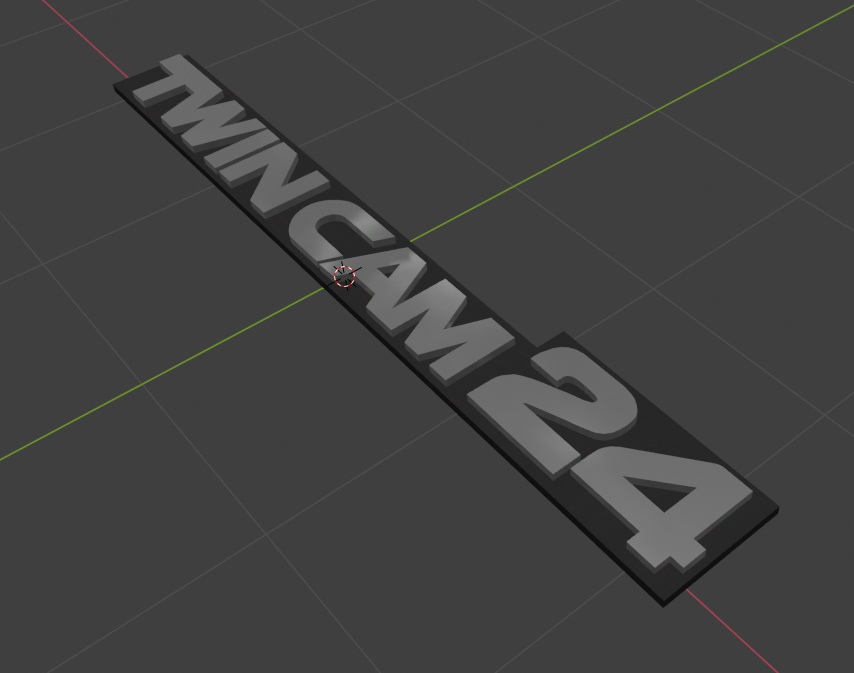 Toyota GX71 Mark ll Twincam 24 logo 3Dmodel