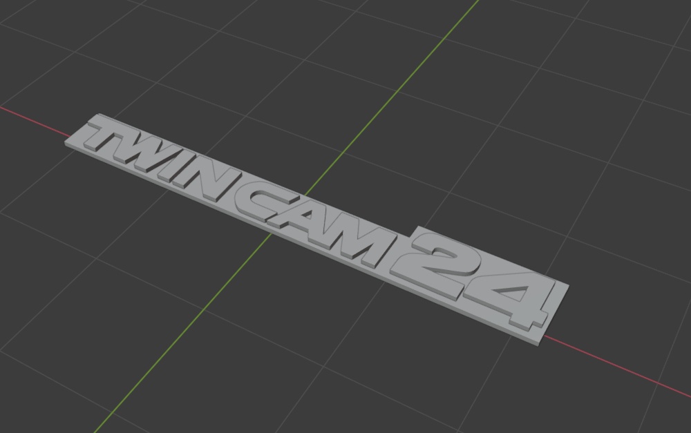 Toyota GX71 Mark ll Twincam 24 logo 3Dmodel