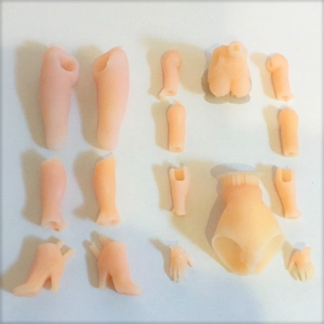 可動素体 12分の1スケール スクール水着 白線 ver 光硬化レジンキット ★お試し価格 (お好みのジョイント別売)★あんしん匿名配送