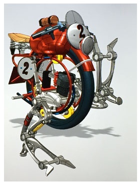 1/12スケール モノホイール1954′s 風味 のガレージキット(鳥脚付き)(3次 発送まで要7日間