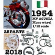 1/12スケール モノホイール1954′s 風味 のガレージキット(鳥脚付き)(3次 発送まで要7日間