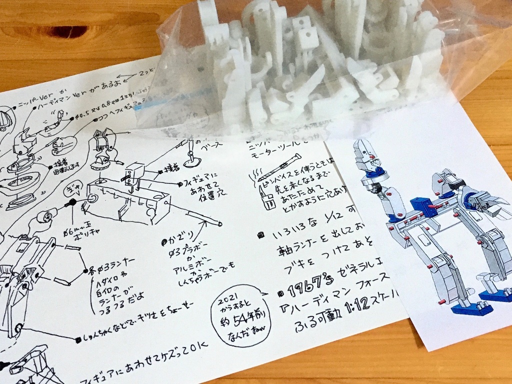 1967’sゼネラルエレクトリック プロトタイプ 「ハーディマンフォース増幅強化外骨格」1/12scaleキット