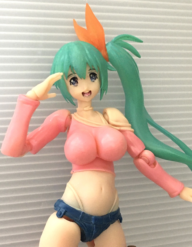 AKG01ガデ子ちゃん ふる可動12分の1スケール 3D プリンター 出力 3色 キット (c)acus/しのづかあつと 匿名配送あんしんBOOTHパック ネコポス ^^