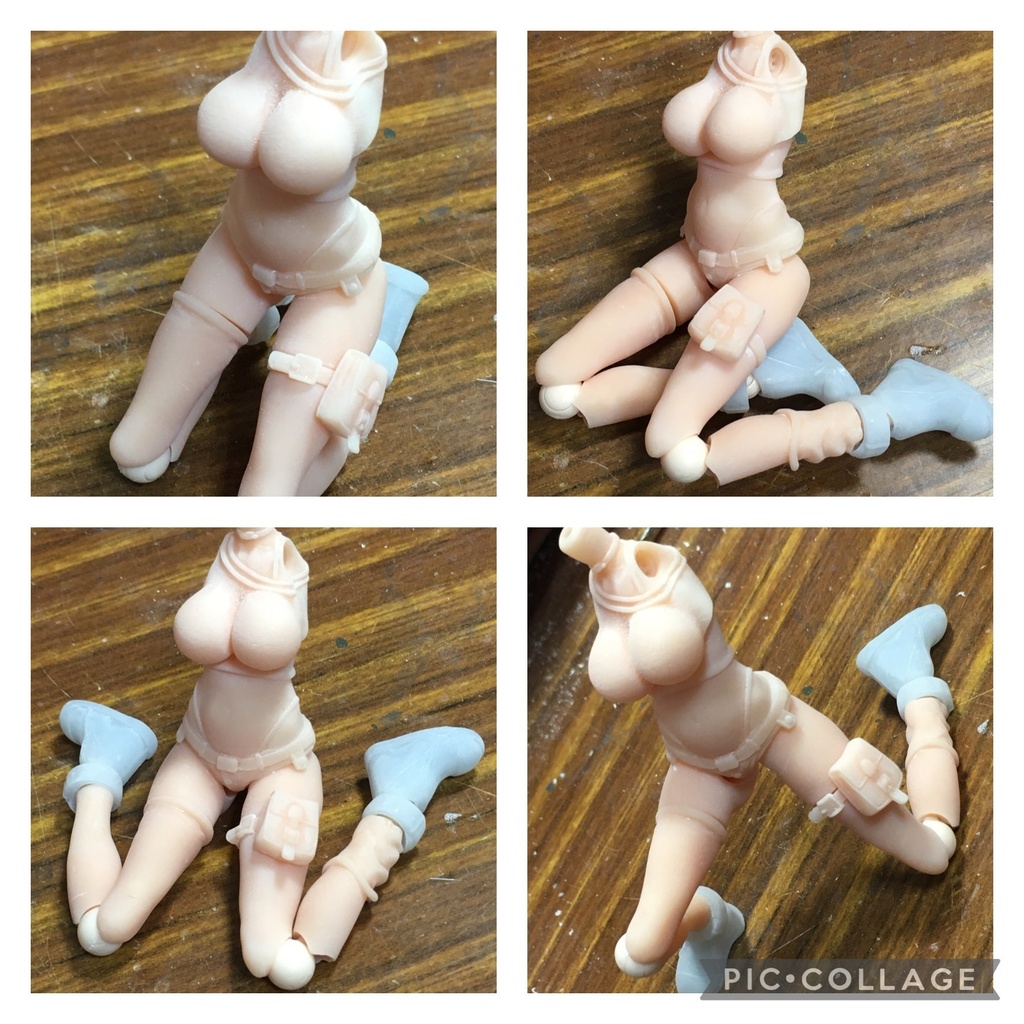 AKG01ガデ子ちゃん ふる可動12分の1スケール 3D プリンター 出力 3色 キット (c)acus/しのづかあつと 匿名配送あんしんBOOTHパック ネコポス ^^