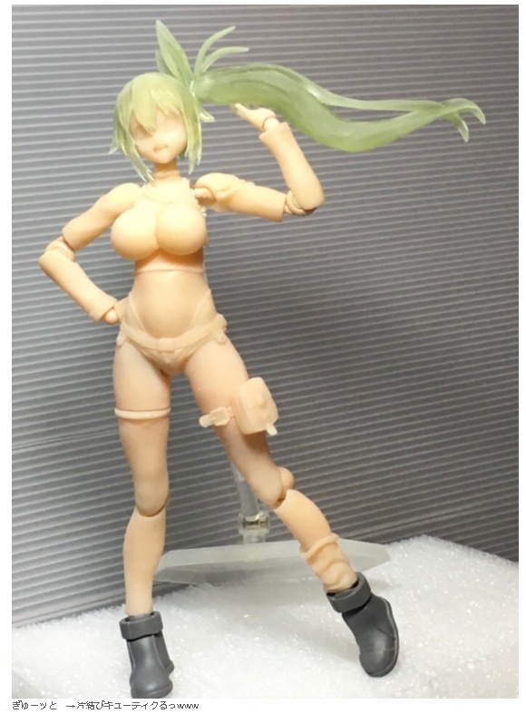 【AKG01(AKガーデン第1回のガデ子だよw)ガデ子ちゃん ハチイチふる可動】 8分の1スケール 3D プリンター 出力 3色 キット (c)acus/しのづかあつと ★販売中〜 匿名配送あんしんBOOTHパック ネコポス ガデ子ちゃん8分の1スケールキット販売ガデ(ハチイチうぇるバイクは別売です)