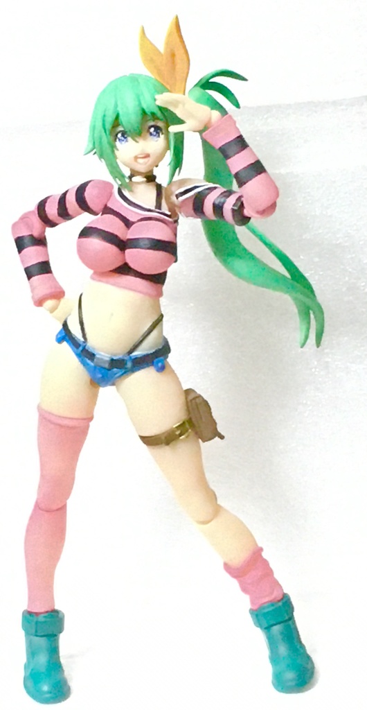 【AKG01(AKガーデン第1回のガデ子だよw)ガデ子ちゃん ハチイチふる可動】 8分の1スケール 3D プリンター 出力 3色 キット (c)acus/しのづかあつと ★販売中〜 匿名配送あんしんBOOTHパック ネコポス ガデ子ちゃん8分の1スケールキット販売ガデ(ハチイチうぇるバイクは別売です)