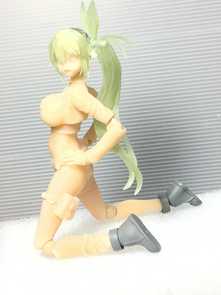 【AKG01(AKガーデン第1回のガデ子だよw)ガデ子ちゃん ハチイチふる可動】 8分の1スケール 3D プリンター 出力 3色 キット (c)acus/しのづかあつと ★販売中〜 匿名配送あんしんBOOTHパック ネコポス ガデ子ちゃん8分の1スケールキット販売ガデ(ハチイチうぇるバイクは別売です)