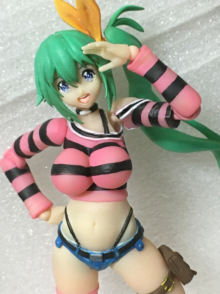 【AKG01(AKガーデン第1回のガデ子だよw)ガデ子ちゃん ハチイチふる可動】 8分の1スケール 3D プリンター 出力 3色 キット (c)acus/しのづかあつと ★販売中〜 匿名配送あんしんBOOTHパック ネコポス ガデ子ちゃん8分の1スケールキット販売ガデ(ハチイチうぇるバイクは別売です)