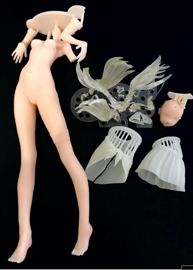 1/7scale アズールレーン アドミラル・ヒッパー ちゃんの出力レジンキット