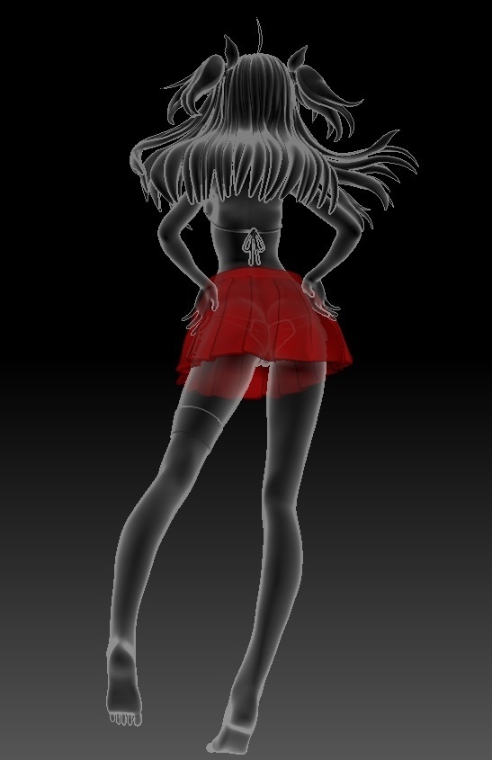 1/7scale アズールレーン アドミラル・ヒッパー ちゃんの出力レジンキット