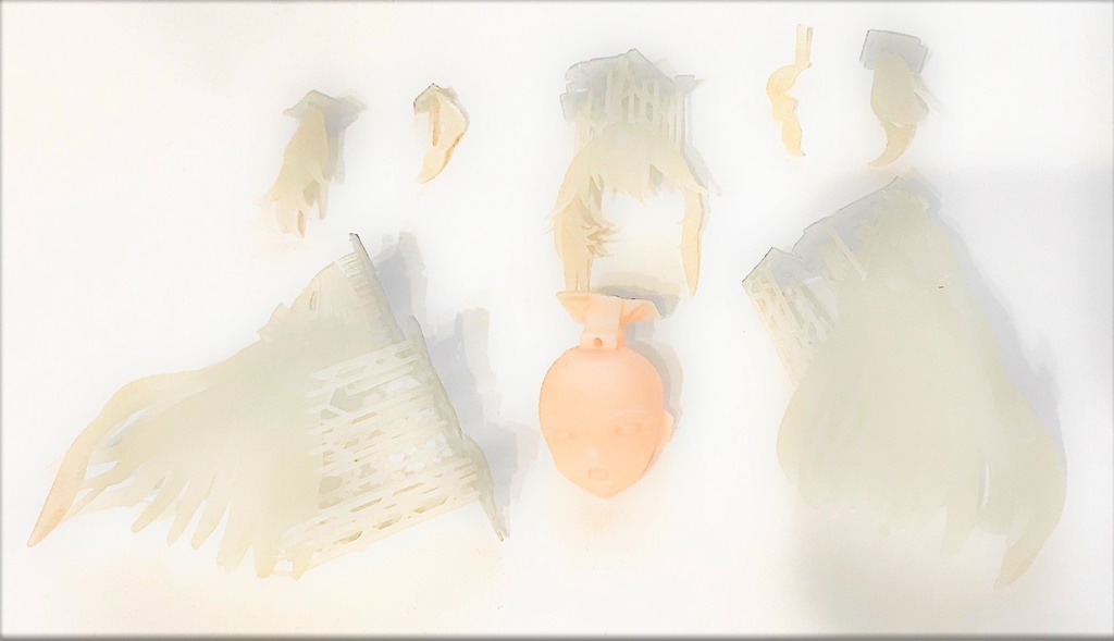 1/7scale アズールレーン アドミラル・ヒッパー ちゃんの「新しい頭部のみ」の出力レジンキット スペア用や塗試し用に