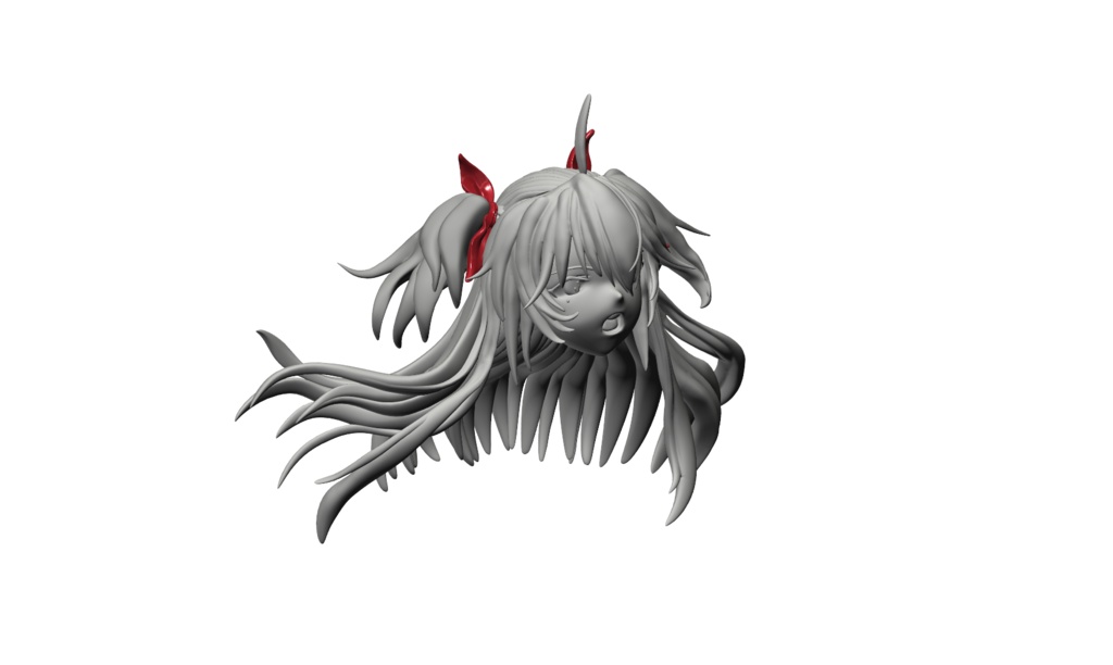 1/7scale アズールレーン アドミラル・ヒッパー ちゃんの「新しい頭部のみ」の出力レジンキット スペア用や塗試し用に