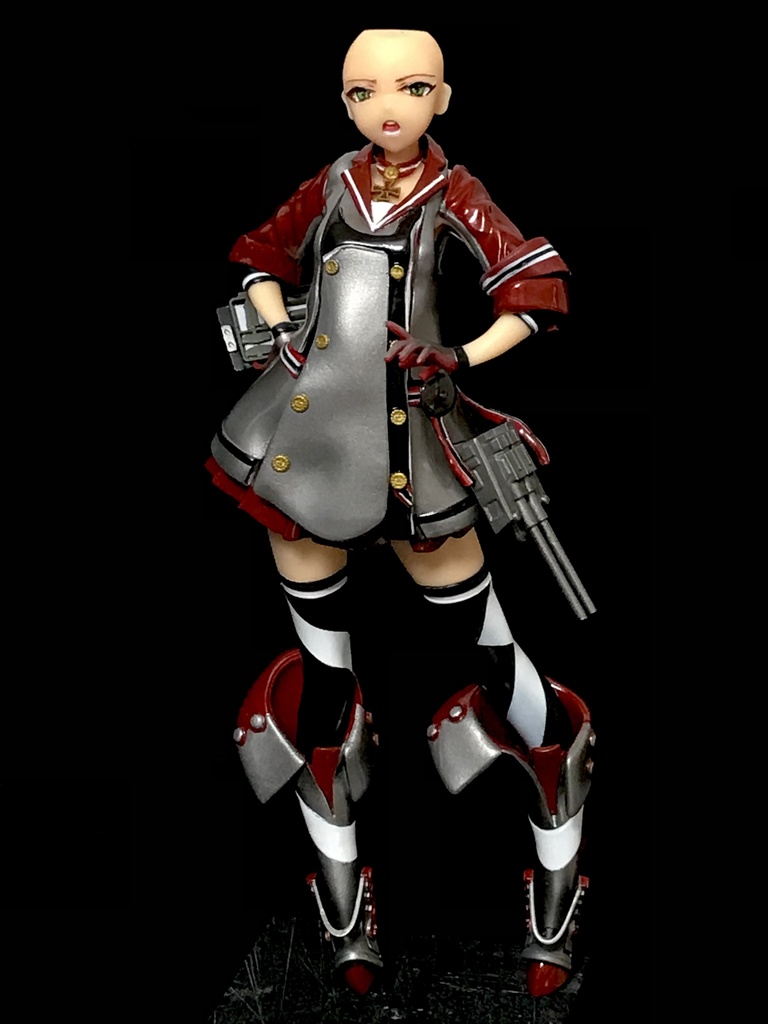 単品で決済して下さい 60サイズを二箱、60サイズを2箱、60サイズの料金で発送できません 「アドミラル・ヒッパーちゃん戦闘服ver」 7分の1出力レジンkit★二次創作通販