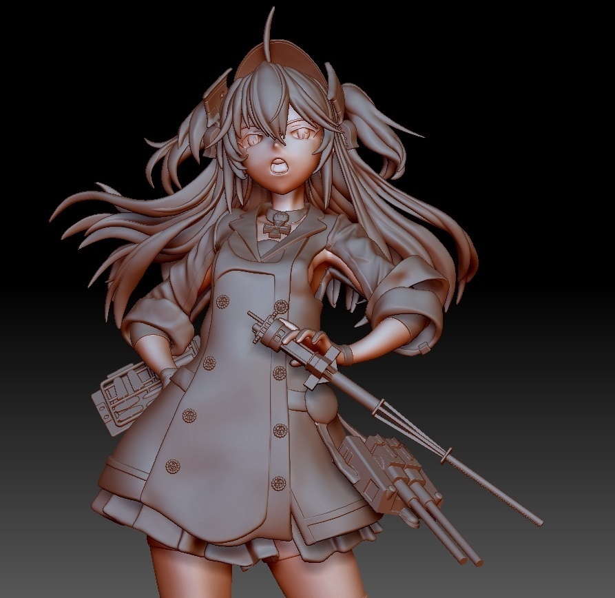 単品で決済して下さい 60サイズを二箱、60サイズを2箱、60サイズの料金で発送できません 「アドミラル・ヒッパーちゃん戦闘服ver」 7分の1出力レジンkit★二次創作通販