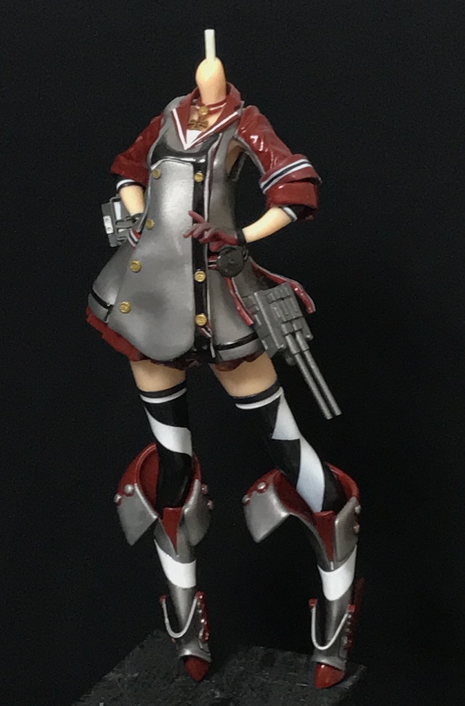 単品で決済して下さい 60サイズを二箱、60サイズを2箱、60サイズの料金で発送できません 「アドミラル・ヒッパーちゃん戦闘服ver」 7分の1出力レジンkit★二次創作通販