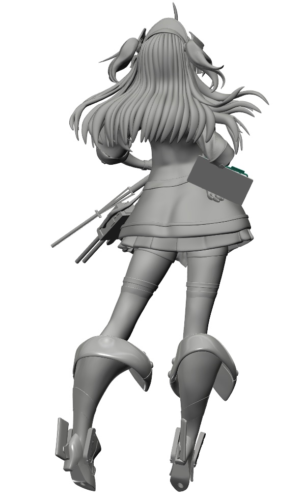 ★B品★お買い得★部品が多いは気持ちです^^★「アドミラル・ヒッパーちゃん戦闘服ver」 7分の1出力レジンkit★ 二次創作通販です、塗装見本はゆっくり~ 受注 発送順次 残りもう1こ