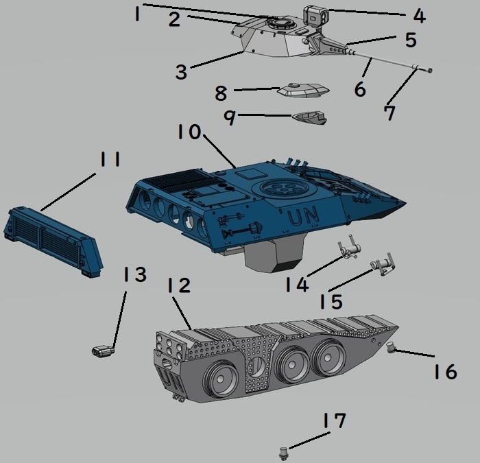機動警察パトレイバー2 the Movie 「 35Scale TYPE98Radh (98式 ラーダー)」送料込み