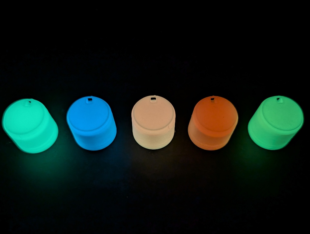 ダイソー330円ライト用蓄光カスタムパーツ