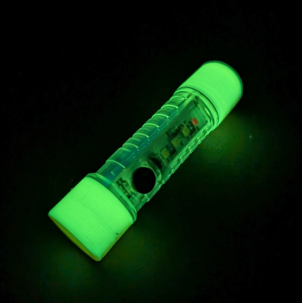 ダイソー330円ライト用蓄光カスタムパーツ