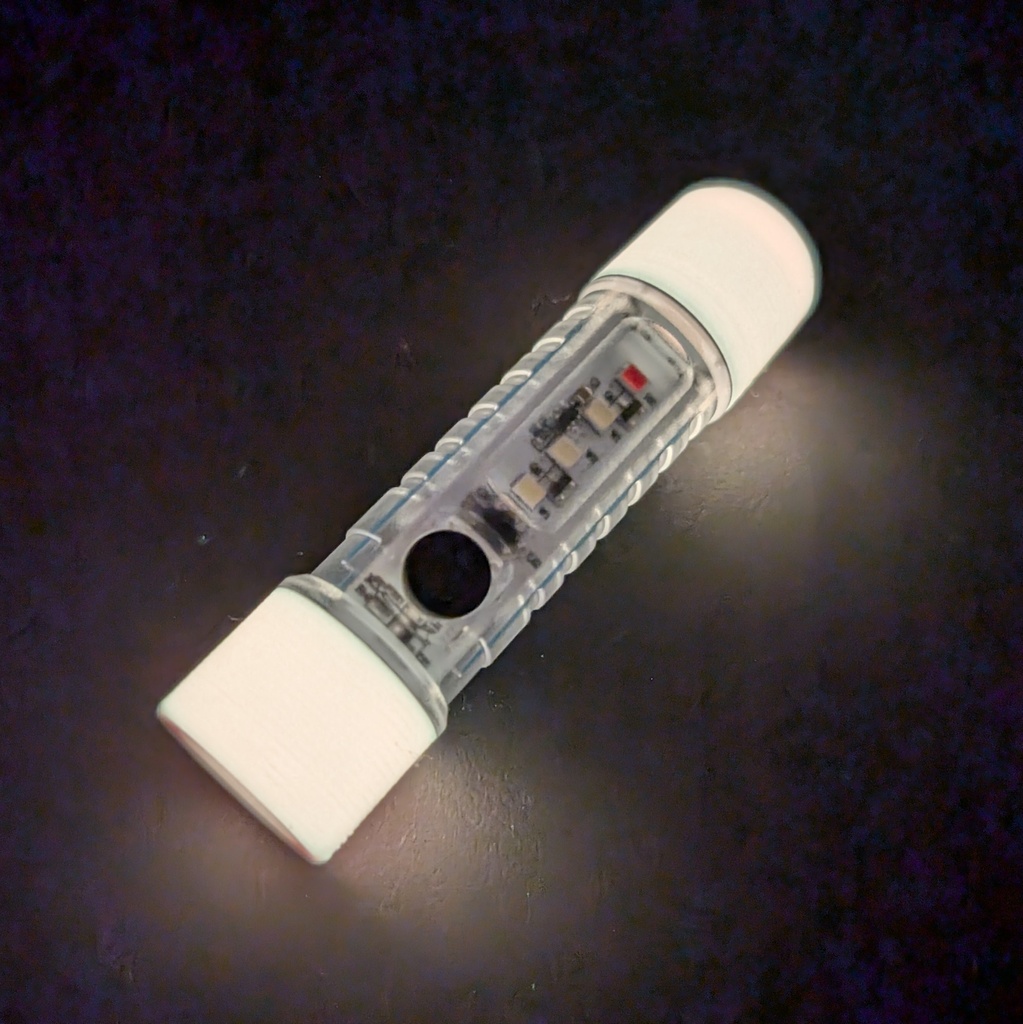 ダイソー330円ライト用蓄光カスタムパーツ