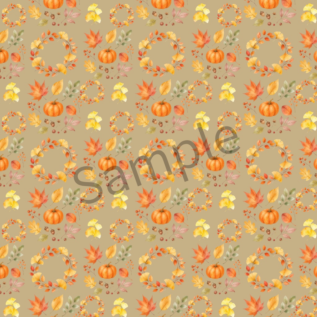 【紅葉】秋のデジタルペーパー【小柄】
