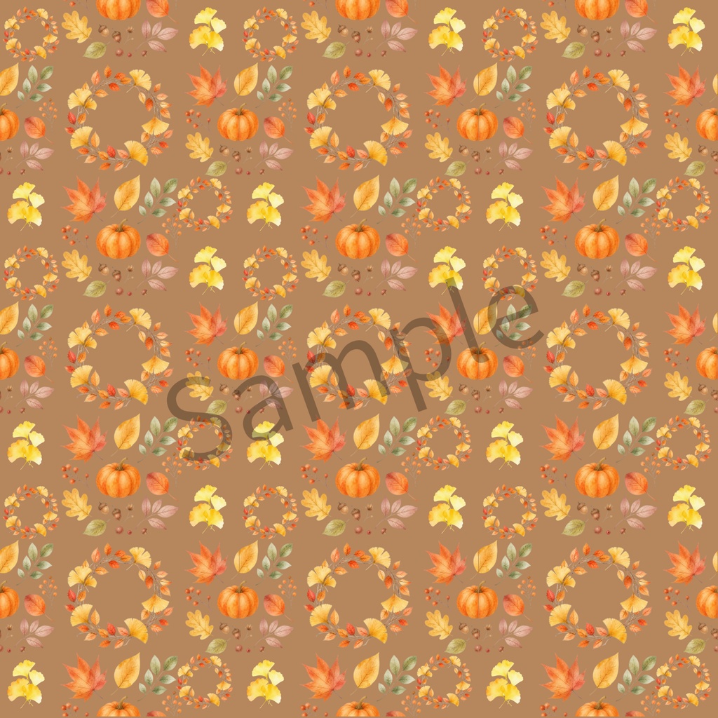 【紅葉】秋のデジタルペーパー【小柄】