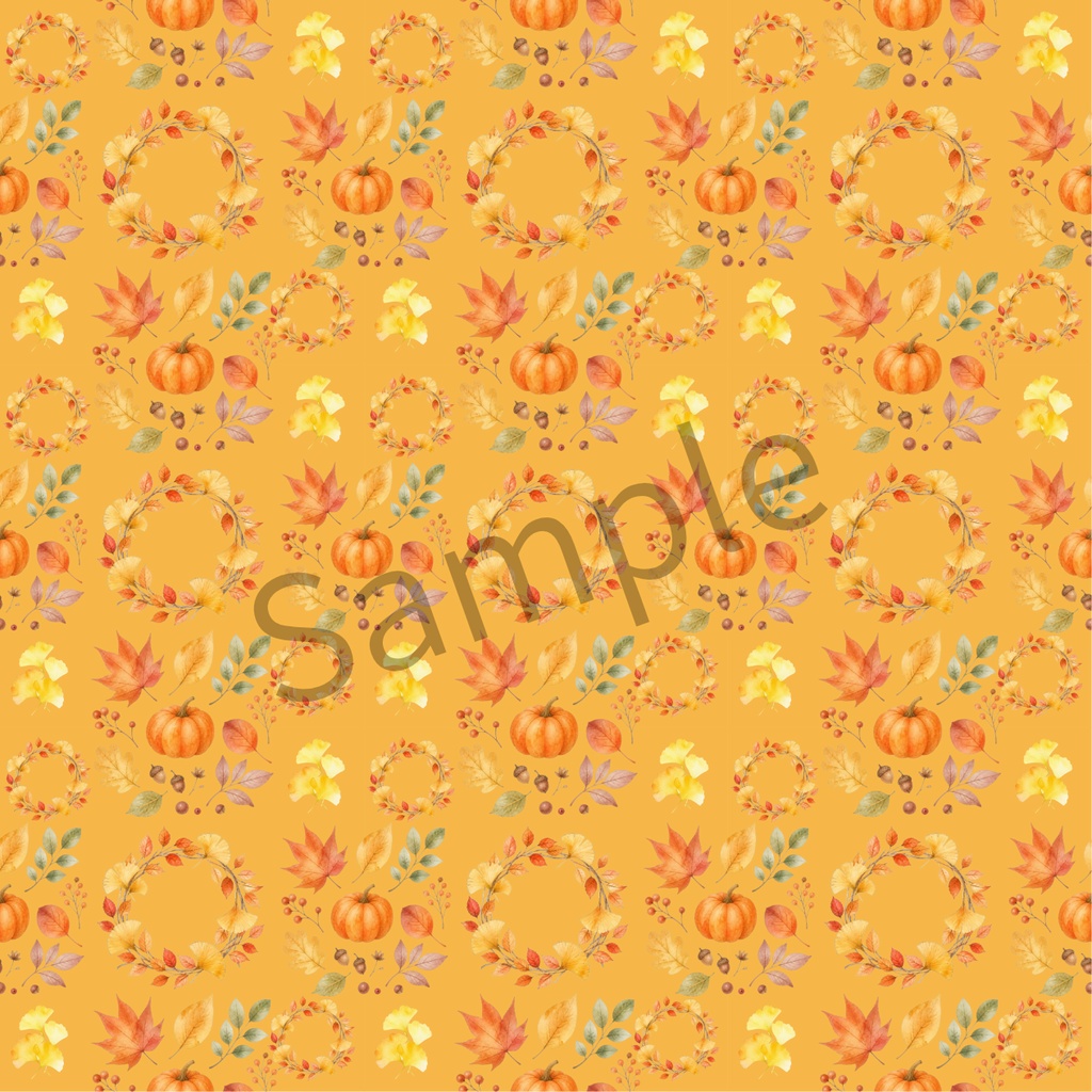 【紅葉】秋のデジタルペーパー【小柄】