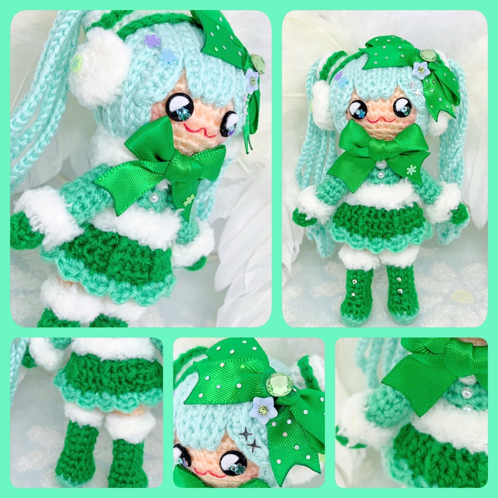 9月26日21時頃【初音ミク】デフォルトカラー風ふわこちゃん【あみぐるみ】