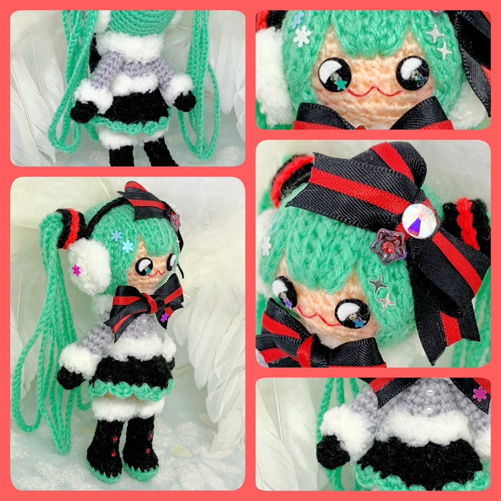 9月26日21時頃【初音ミク】デフォルトカラー風ふわこちゃん【あみぐるみ】