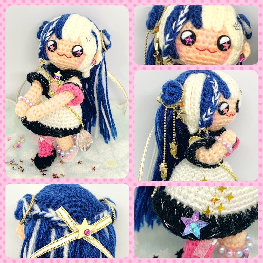 終了【オリジナルあみぐるみ】流れ星の双子